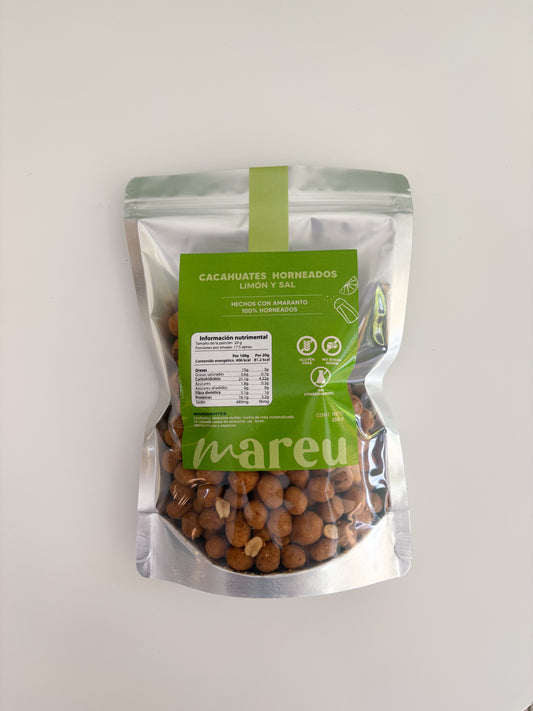Cacahuates horneados con Limón y Sal